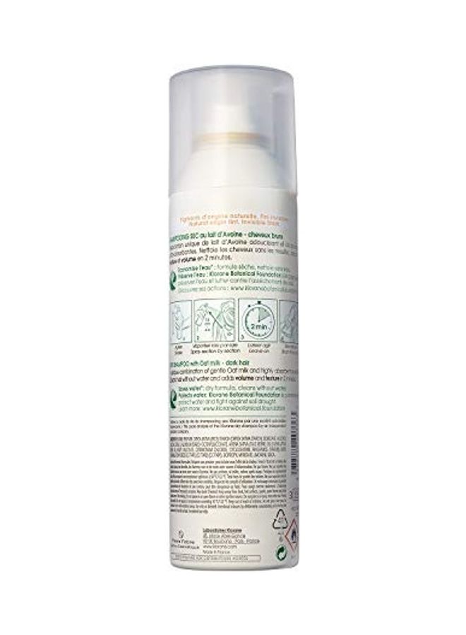 Dry Shampoo With Oat Milk For Dark Hair Natural Tint White