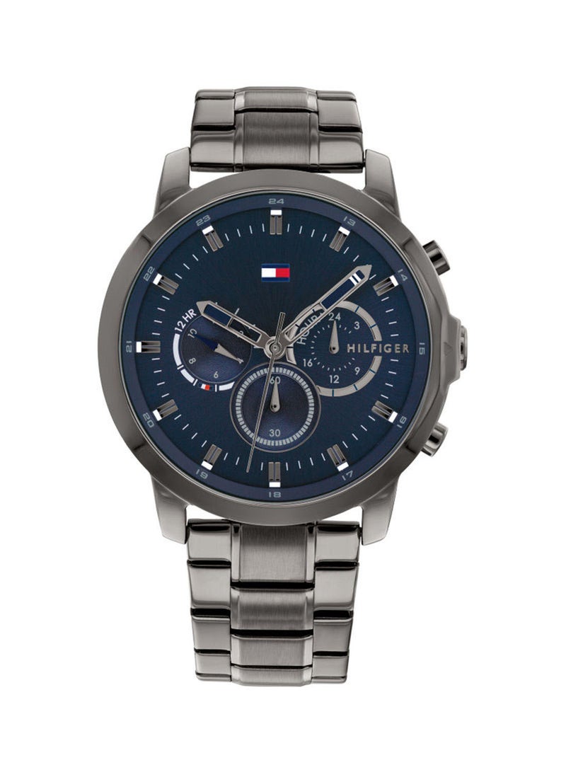 Men's Jameson Round Shape Metal Chronograph Wrist Watch 46 mm - Grey - 1791796