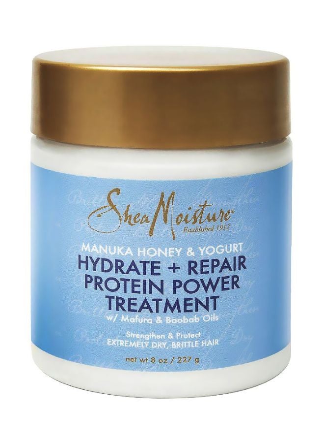 Shea Moisture Manuka Honey & Yogurt Hydrate + Repair Protein-Strong Treatment White