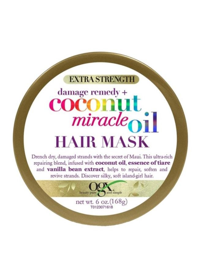 Ogx Extra Coconut Miracle Oil Hair Mask, With Extra Strength And Damage Remedy 300ml