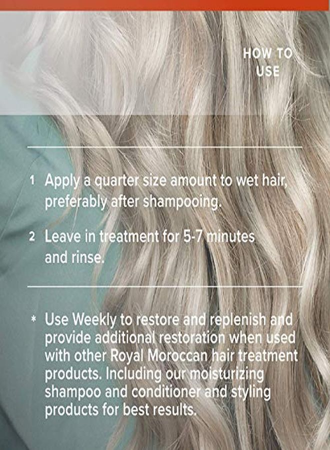 Treatment For Dry Hair Royal Moroccan Formula Moisturizing For Dry And Colored Hair 250 Ml 8.45 Fl.Oz,Moroccan Argan Oil Hair Products For Color Treated Hair, Frizzy Hair.