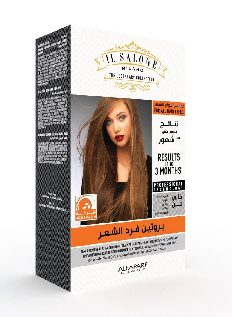 IL Salone protein formaldhyde-free straightening kit with linseed oil for all hair types