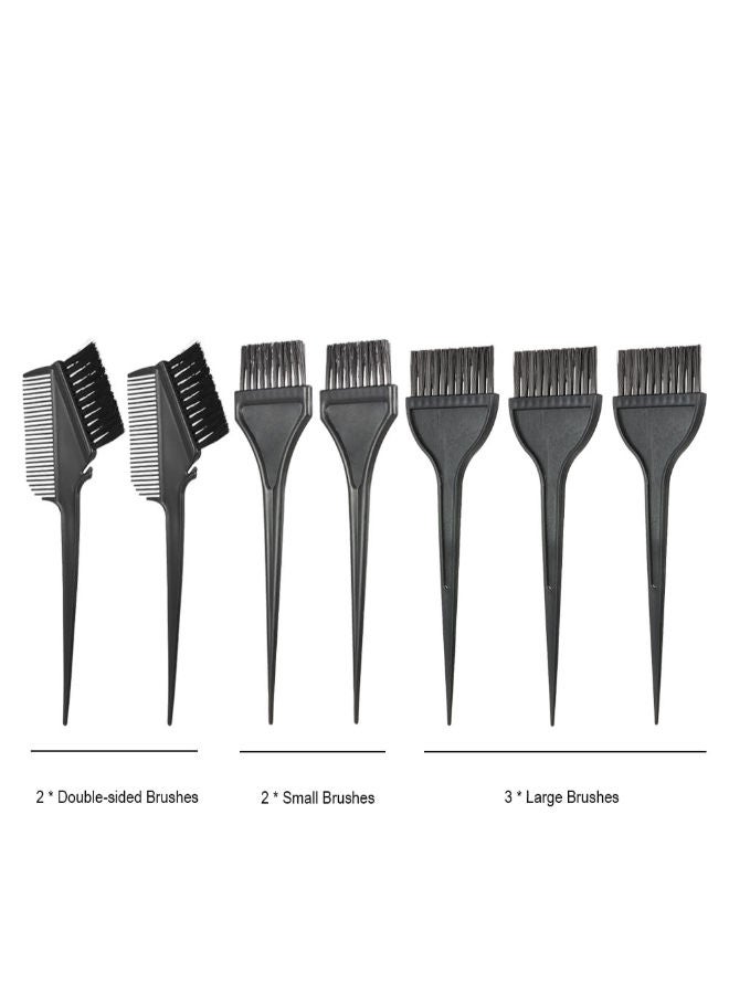 7-Piece Hair Dyeing Comb Kit Black