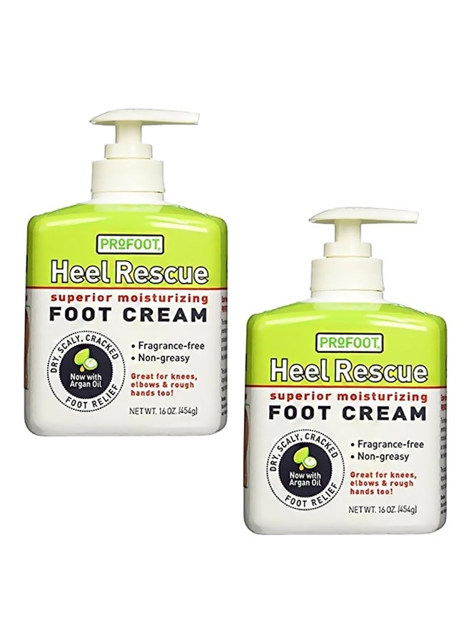 2-Piece Heel Rescue Superior Moisturizing Foot Cream 454grams