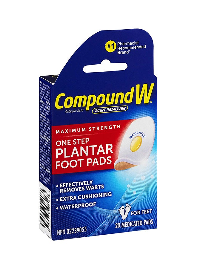 Wart Remover Maximum Strenght One Step Plantar Pad Red