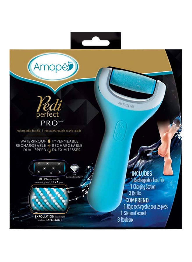 Pedi Perfect Callous Remover For Wet Dry Foot File Blue 7.91X2.4X7.72inch