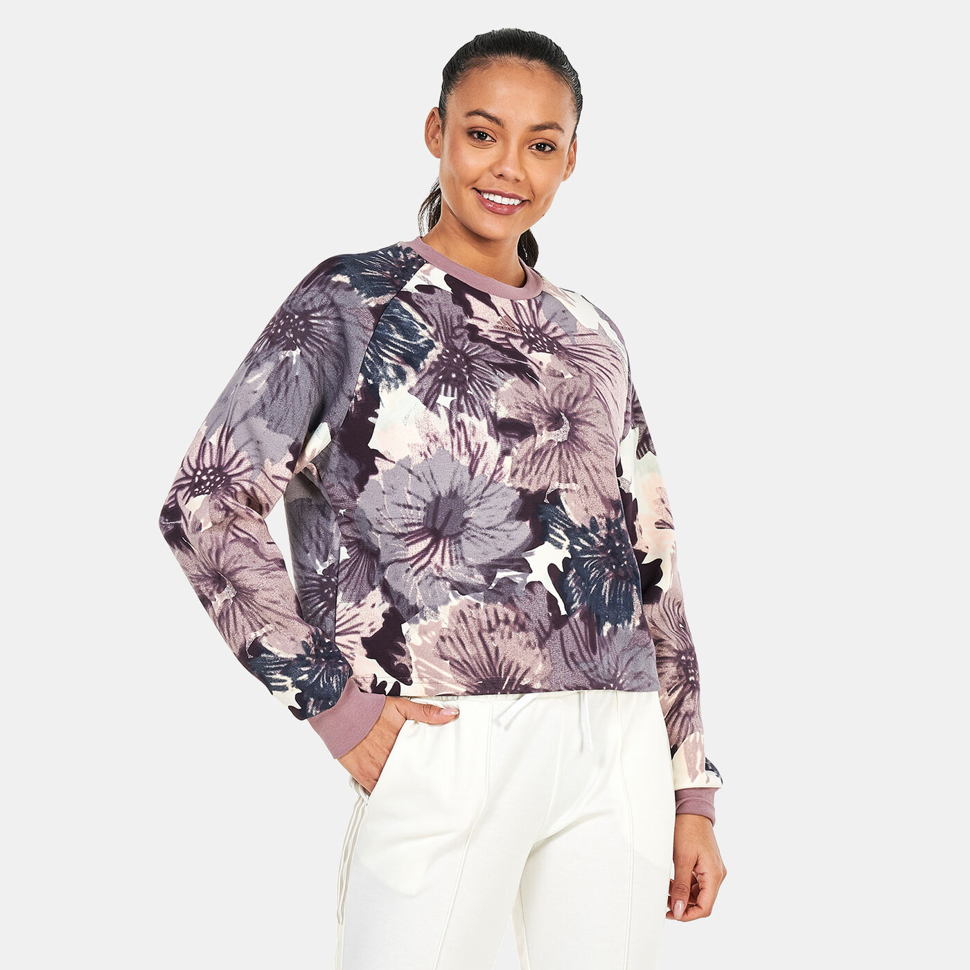 Women's Allover Print Sweatshirt