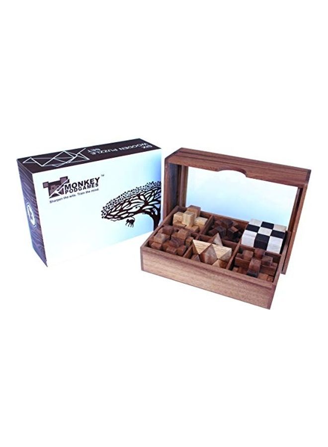 Six Puzzle Gift Set 19.05x13.54x5.92cm