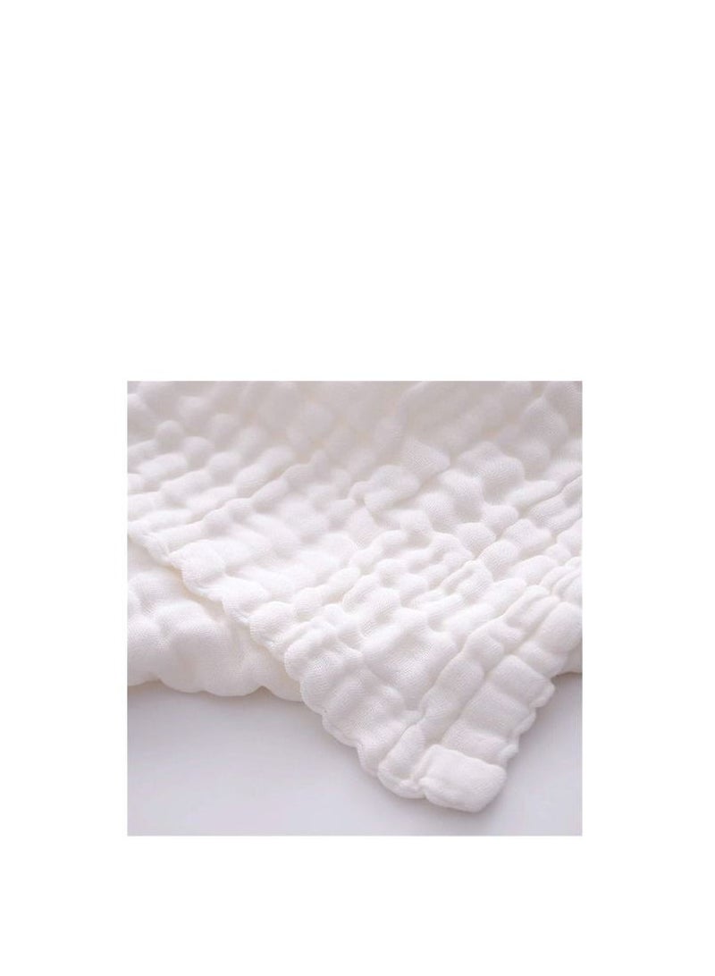 Organic 6 layered Muslin Bath Towel White Lotus