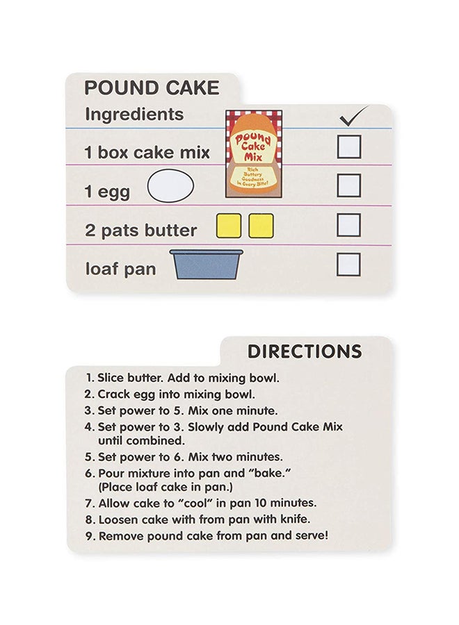 Melissa & Doug Wooden Make-a-Cake Mixer Set – 11-Piece Pretend Play Baking Set with Spinning Mixer, Bowl, Ingredients, Sliceable Egg & Baking Accessories – Toy for Kids Ages 3+ | MD9840