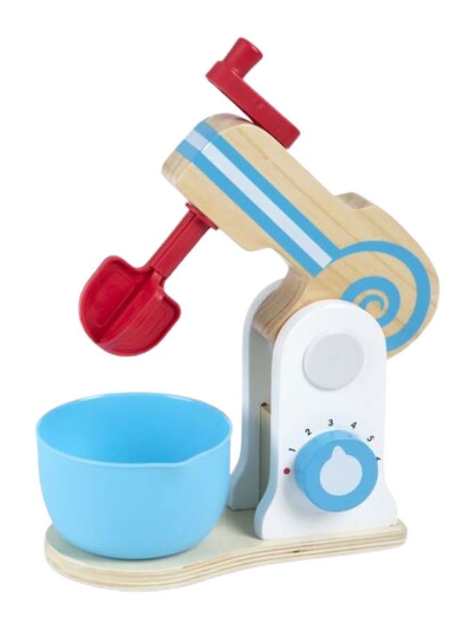 Melissa & Doug Wooden Make-a-Cake Mixer Set – 11-Piece Pretend Play Baking Set with Spinning Mixer, Bowl, Ingredients, Sliceable Egg & Baking Accessories – Toy for Kids Ages 3+ | MD9840