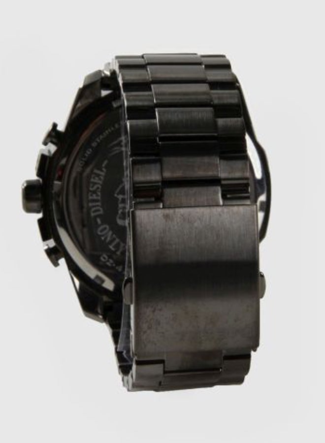 Men's Mega Chief Round Shape Stainless Steel Chronograph Wrist Watch 49 mm - Grey - DZ4282