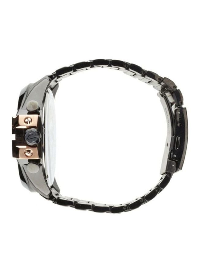 Men's Chi Round Shape Stainless Steel Chronograph Wrist Watch 59 mm - Black - DZ4309