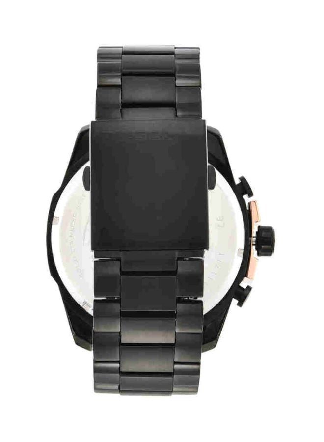 Men's Chi Round Shape Stainless Steel Chronograph Wrist Watch 59 mm - Black - DZ4309