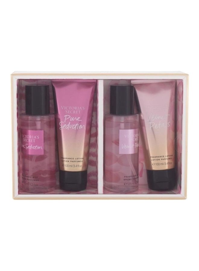 Set of 4 -Pure Seduction Body Mist+ Body Lotion+Velvet Petals Mist+Body Lotion 450ml