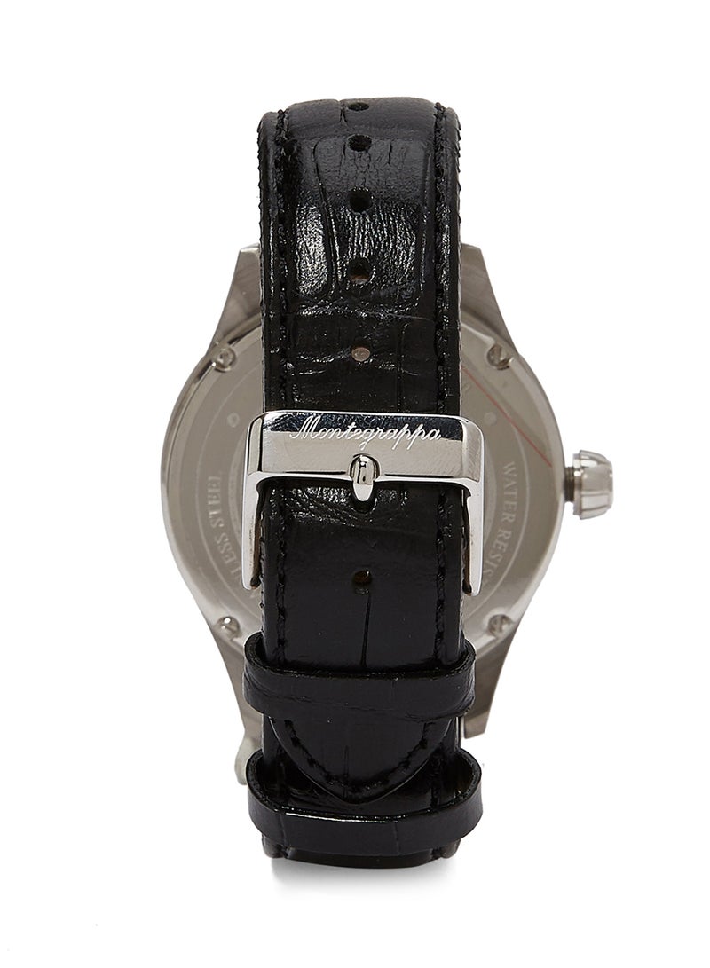 men Water Resistant Analog Watch IDFOWALJ - 42 mm - Black