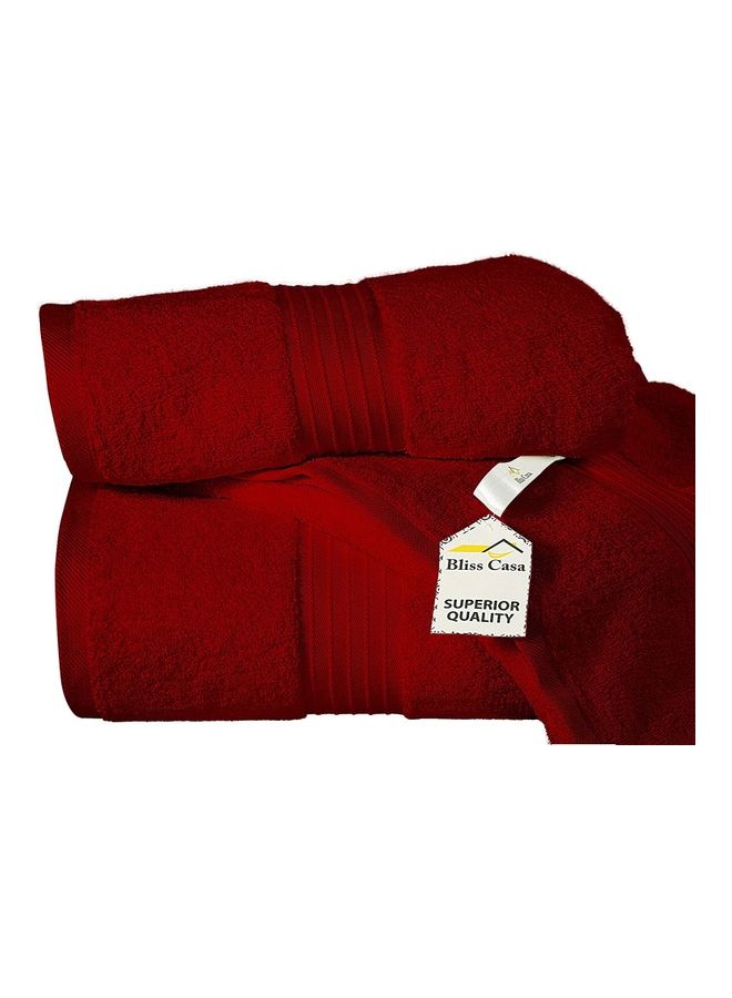 Bliss Casa 1-Piece Bath Sheet, 100% Combed Cotton 550 GSM Superior Quality Towels, Quick Dry Highly Absorbent, Thick, Soft and Hotel Bathroom Towels for Bath and Spa 90x180 cm Burgundy 80x190cm