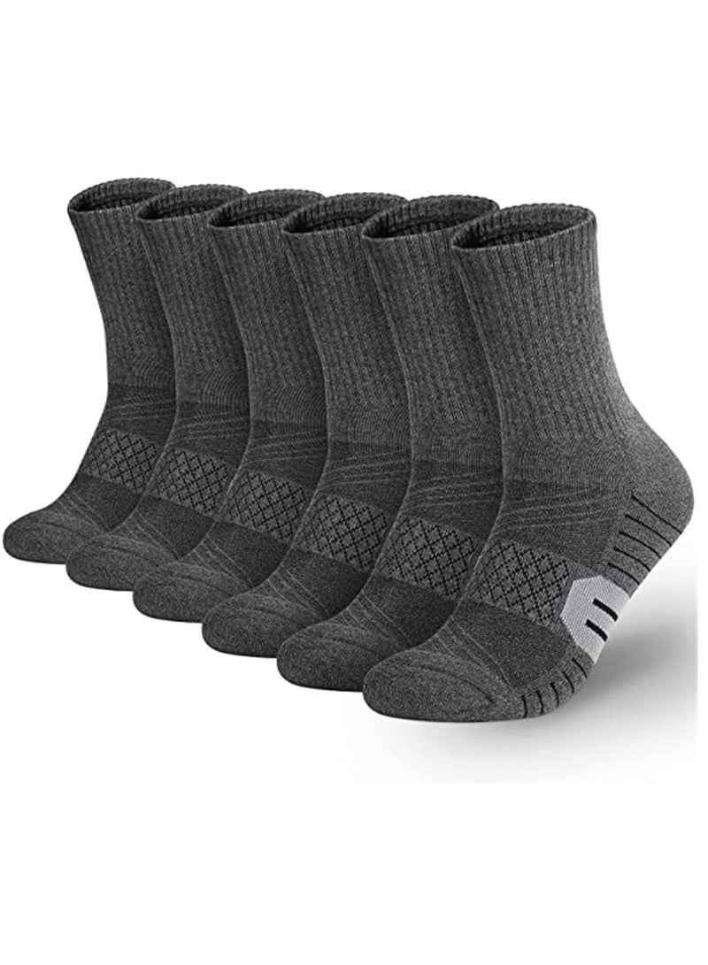 Cotton Socks, 3 Pair Running Socks, Sport Athletic Hiking Socks for Men Women, with Cushion Heavy Duty Work Boot Socks