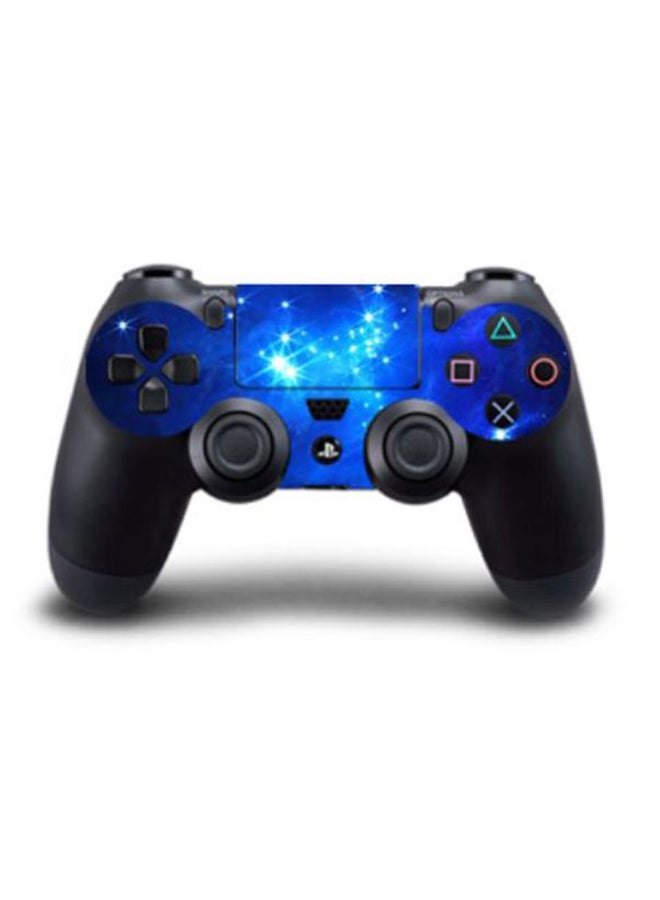 4-Piece Galaxy Printed Console And Controller Sticker Set For PlayStation 4 Slim