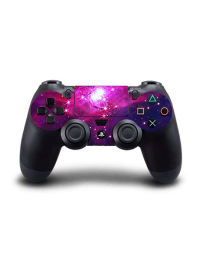 4-Piece Galaxy Printed Console And Controller Sticker Set For PlayStation 4 Slim