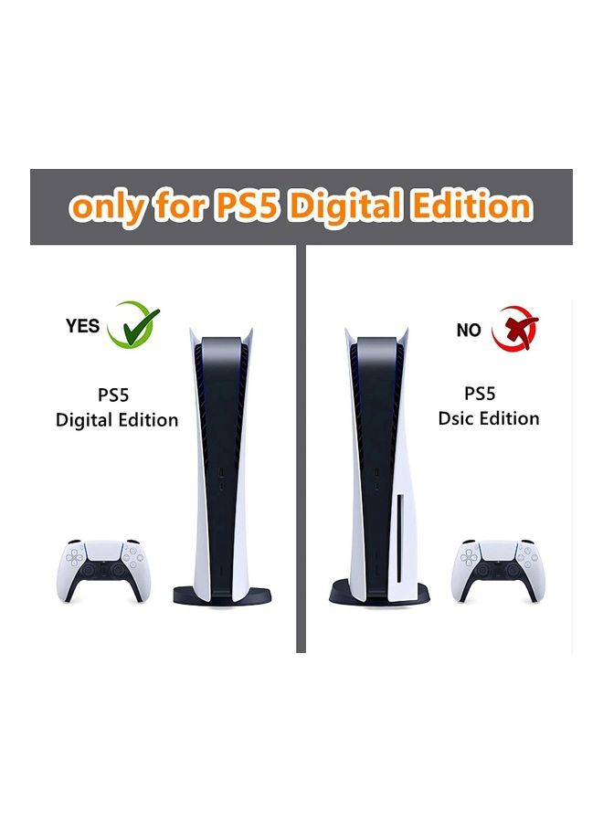 Printed Gaming Console and Controller Sticker Set For PS5 Digital Edition