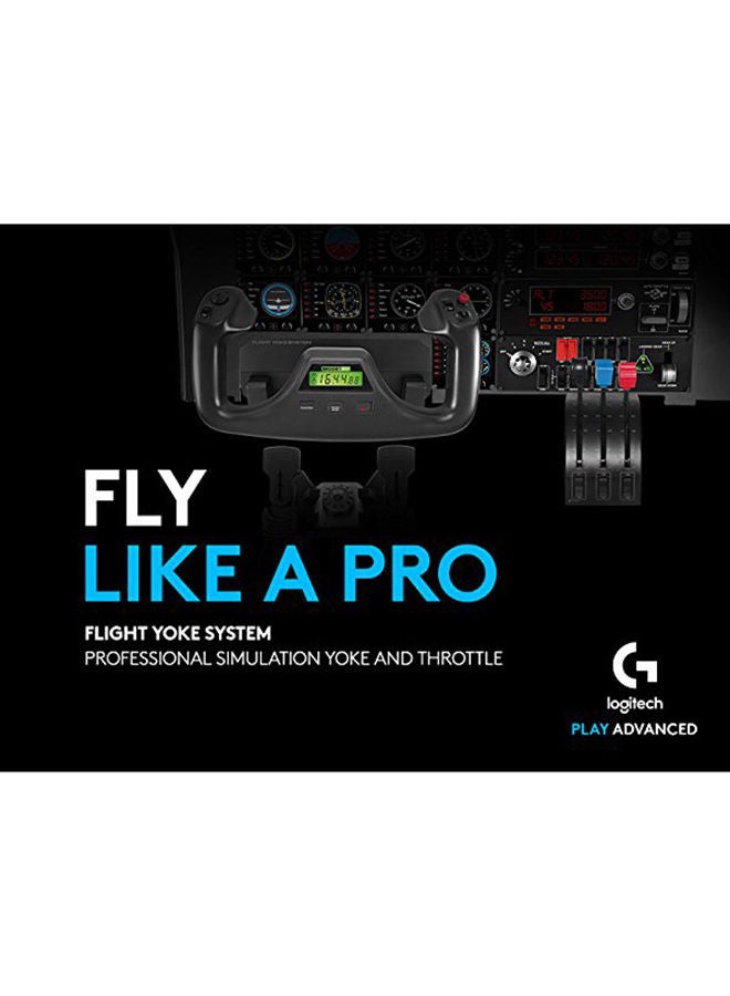 G Saitek Pro Flight Wired Simulator Yoke And Throttle Quadrant System