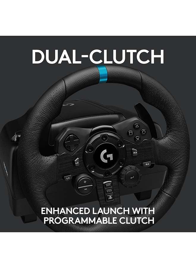 G923 Wireless Racing Wheel And Pedals For PlayStation 5, PlayStation 4 And PC Featuring Trueforce Up to 1000 Hz Force Feedback, Responsive Pedal, Dual Clutch Launch Control, And Genuine Leather Wheel Cover