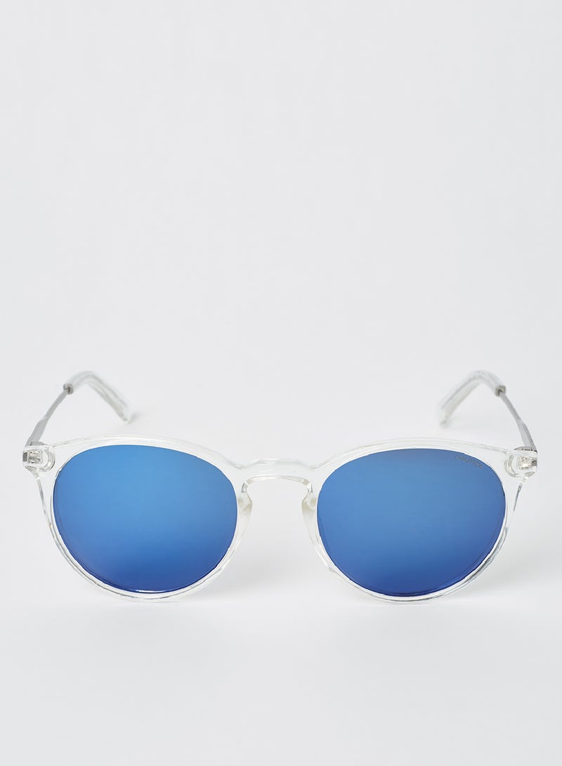 Men's Full Rim Injected Aviator Sunglasses - Lens Size: 53 mm