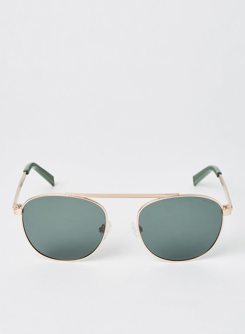 Men's Full Rim Injected Modified Rectangle Sunglasses - Lens Size: 54 mm