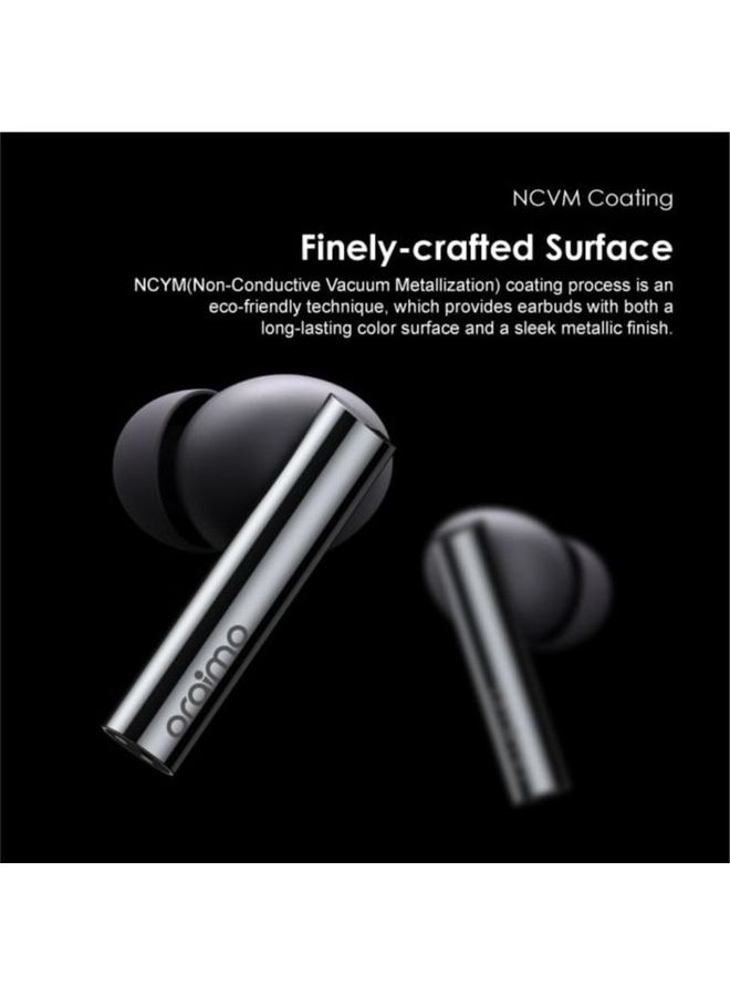Free Pods Pro Hybrid Active Noise Cancelling Bluetooth Earphones,True Wireless Earbuds With Havy Bass Dual EQs,4 Mics for AI Clear Calls,43H Playtime,Transparency for Ambient Awareness Silver
