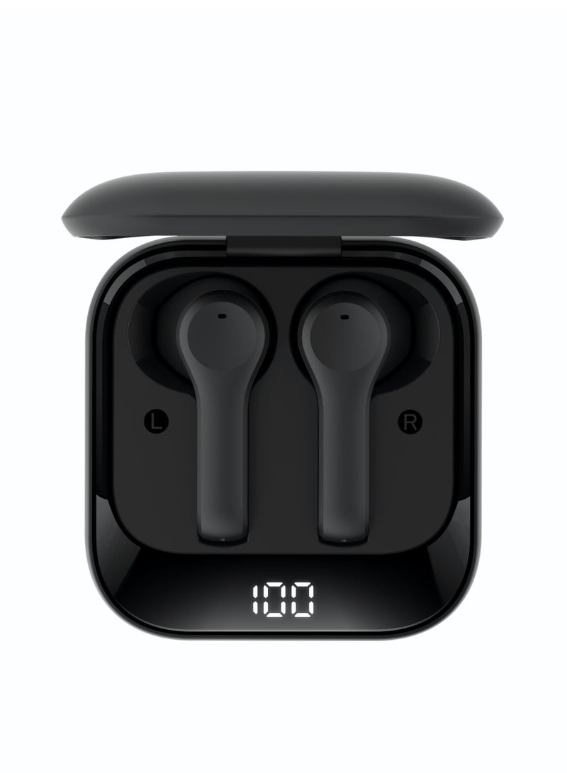 Xcell SOUL 9 Pro Ear Buds, with 7hrs talk time & 100 hours standby, compatible with most Android/iOS/Harmony OS devices - Black