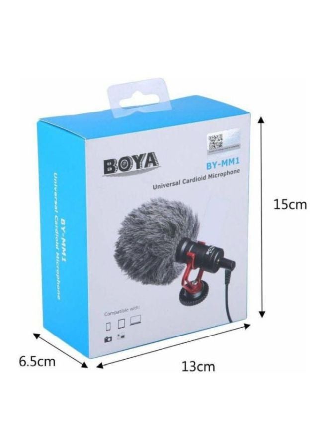 Universal Cardioid Microphone Kit BY-MM1 Black/Grey/Red