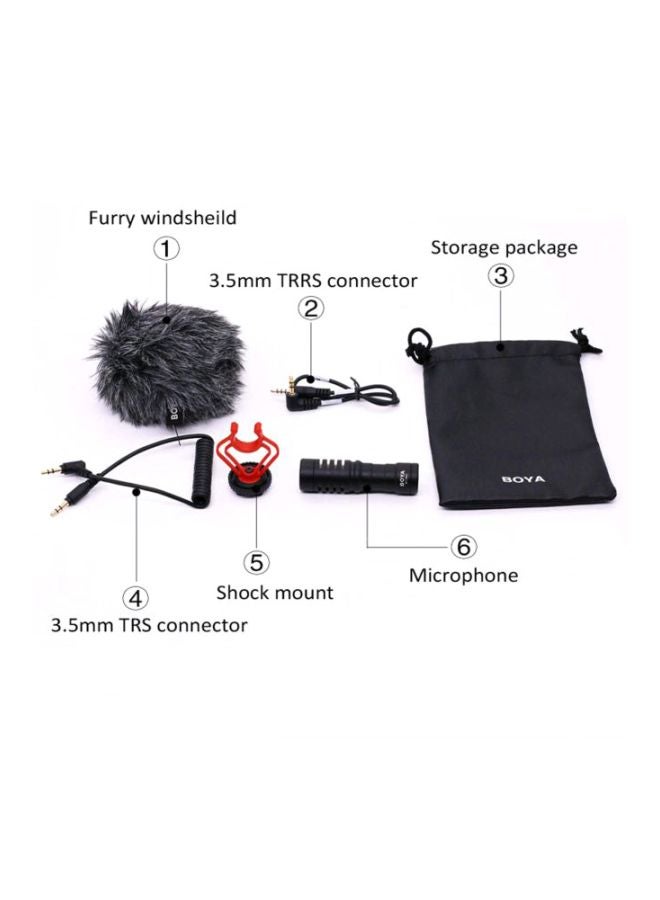 Universal Cardioid Microphone Kit BY-MM1 Black/Grey/Red