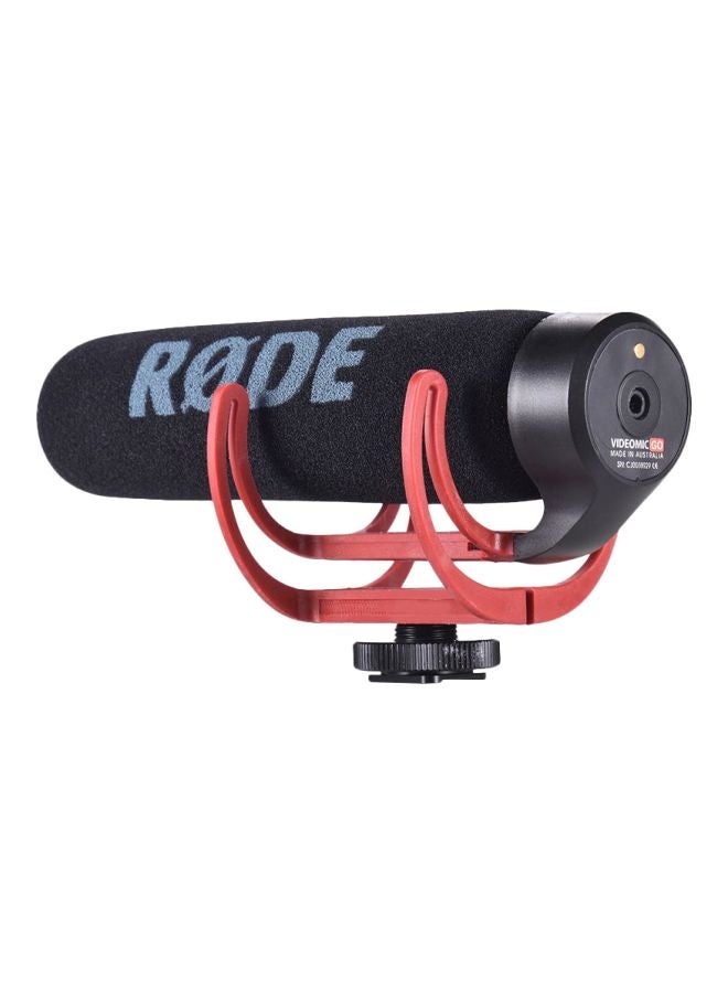 VideoMic Go Super Cardioid Directional Microphone For Canon/Nikon/Sony/DSLR/DV/Camcorder D6094 Black/Red