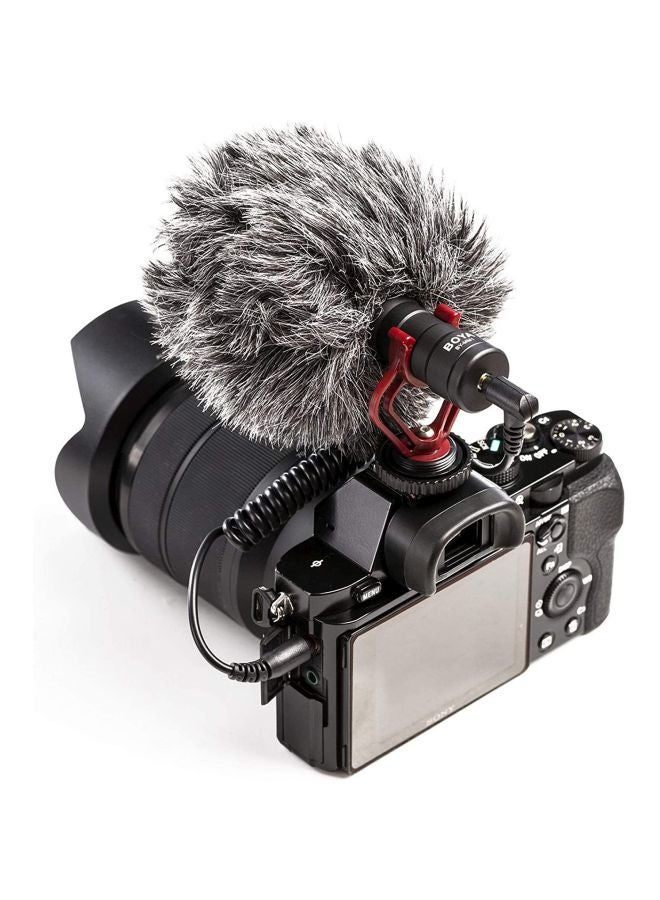 Universal Cardioid Shotgun Camera Microphone Kit BY-MM1 Black/Red/Grey