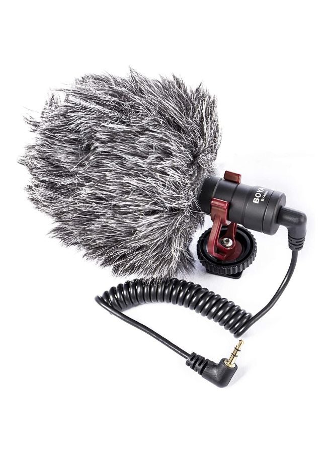 Universal Cardioid Shotgun Camera Microphone Kit BY-MM1 Black/Red/Grey