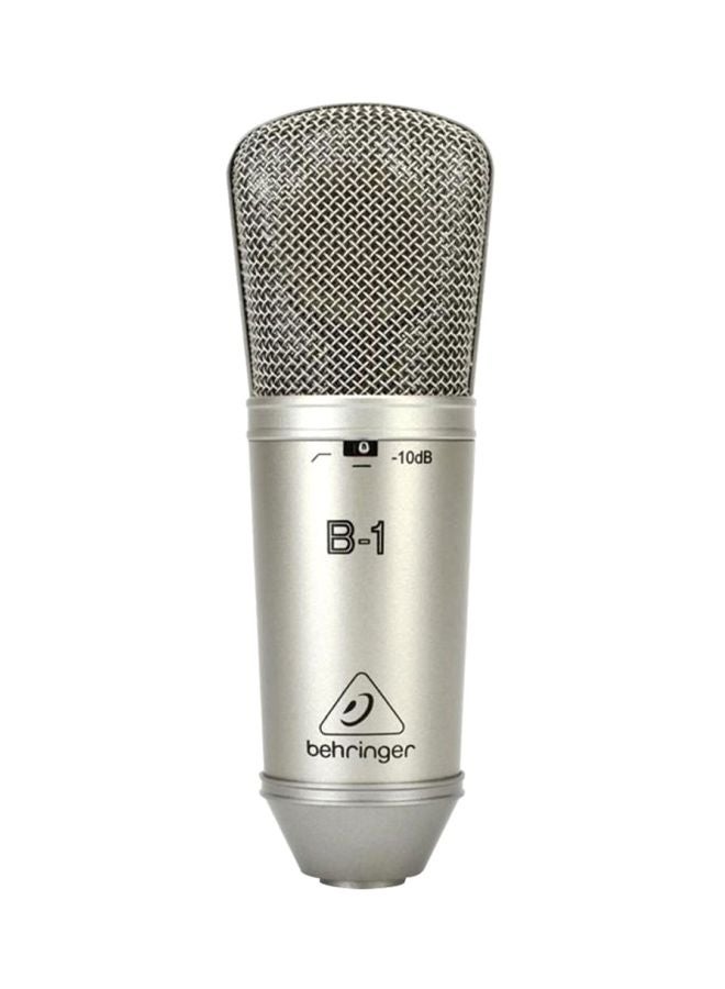 Large-Diaphragm Studio Condenser Microphone B1 Silver