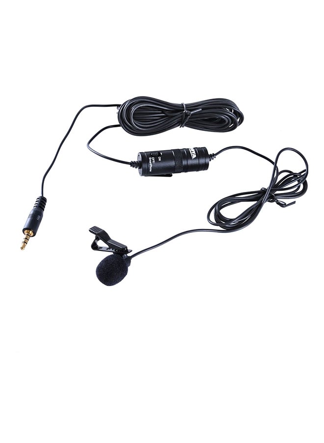 Omnidirectional Lavalier Condenser Microphone 182.67894822.18 Black