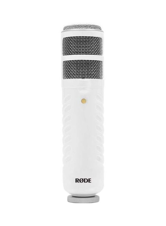 Podcaster USB Microphone White/Black