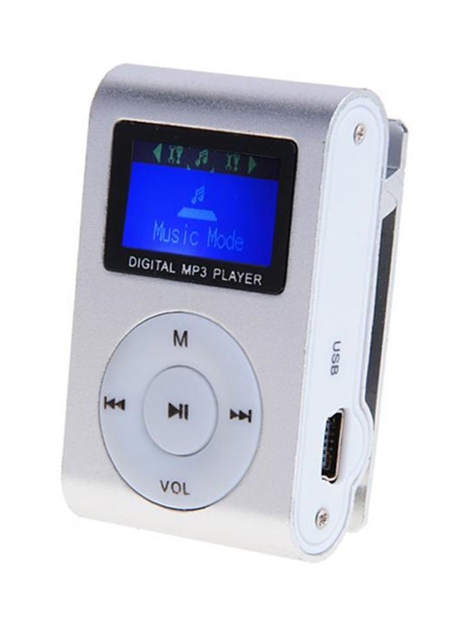 LCD Screen Portable MP3 Music Player SV004267 Silver/White