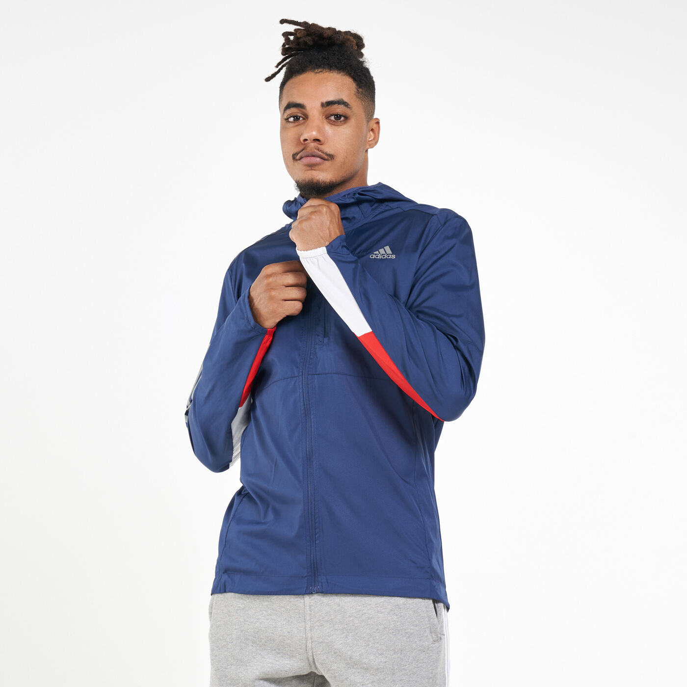 Men's Own The Run Hooded Wind Jacket