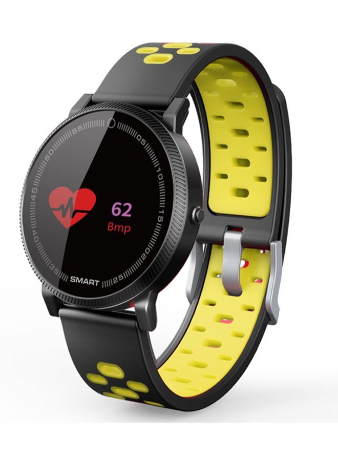 F4S Heart Rate Blood Pressure Monitor Fitness Activity Tracker Black/Yellow