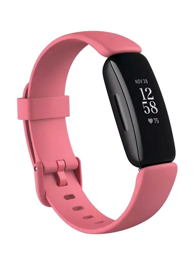 Inspire 2, Health And Fitness Tracker With Free 1-Year Fitbit Premium Trial, 24/7 Heart Rate And Upto 10 Days Battery Desert Rose/Black