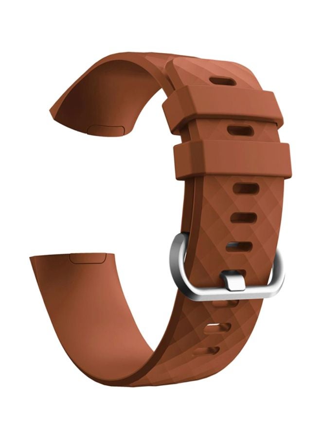 Replacement Strap Band For Fitbit Charge 3 Brown