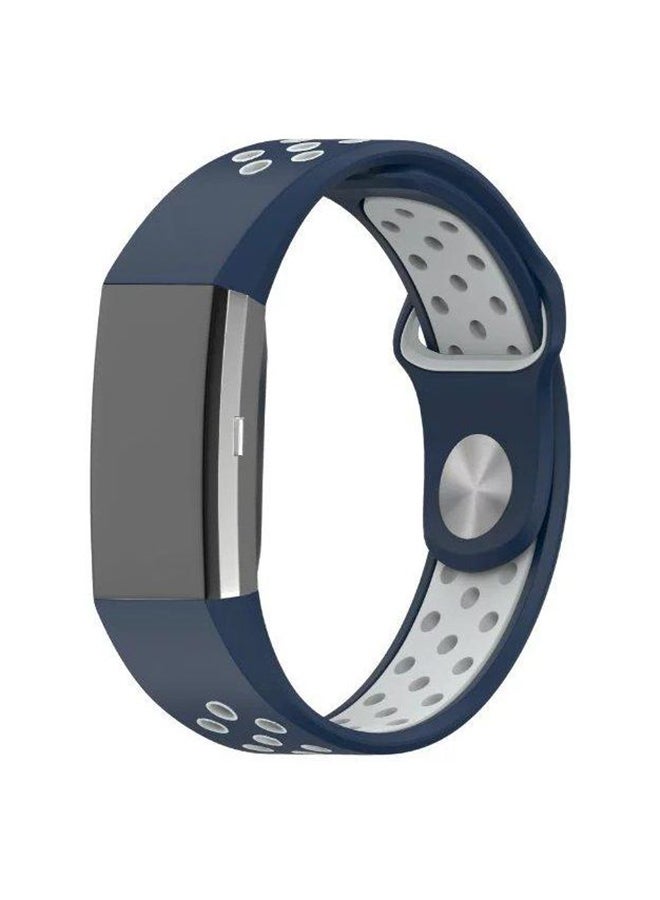 Silicone Strap For Fitbit Charge 2 Watch Sport Blue