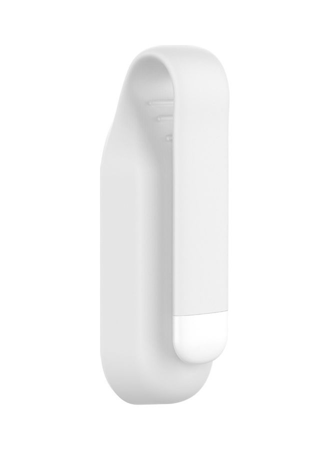 Replacement Clip Type Strap Protective Case for Xiao-mi Mi Band 3/4 Bracelet White