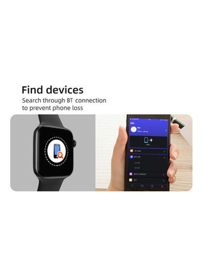 T500 Plus Global Version IPS Full Touch Screen Smartwatch 1.54inch Black