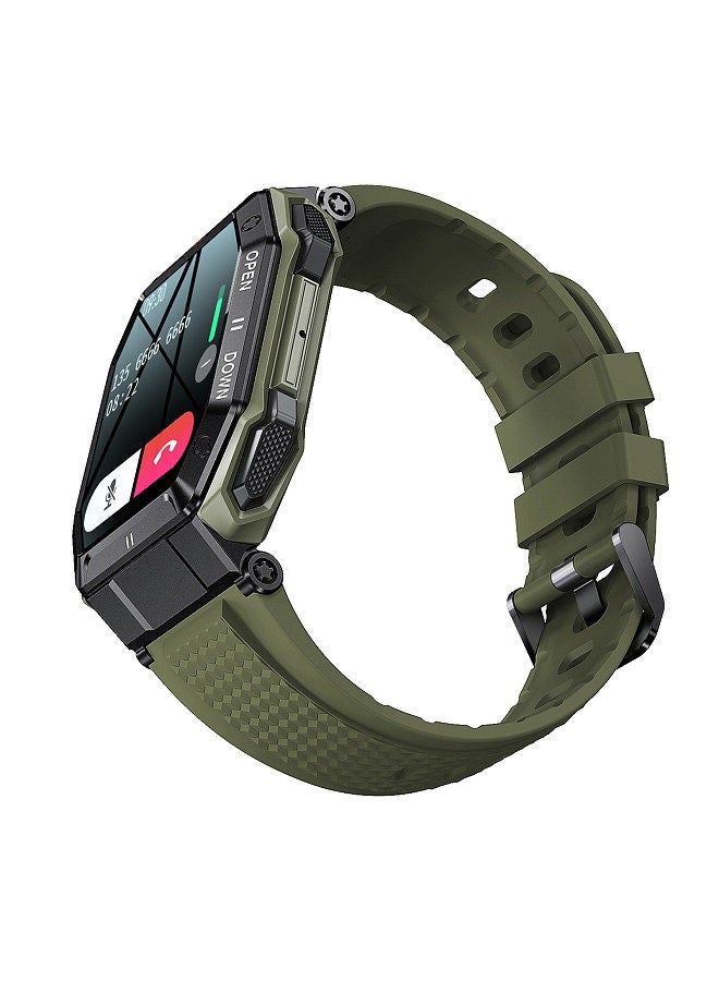 K55 Outdoor Sports Smart Watch 1.85'' IPS Full-Touch Screen Sturdy Body Jungle Green