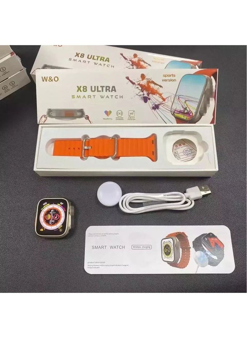 Series 8 X8 Ultra Smart watch with NFC and Wireless Charging
