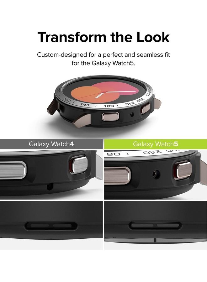 Air Sports Case And Bezel Ring With Adhesive For Galaxy Watch 5 40mm Black